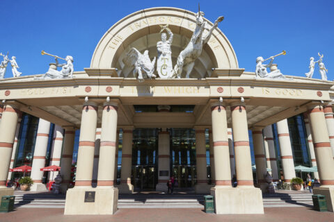 Manchester, UK – 4 May 2017: Exterior Of The Trafford Shopping Centre In Manchester UK